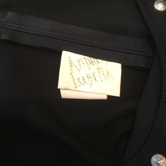 Andrea Isabelle Black Knit Dress Small - Picture 6 of 6